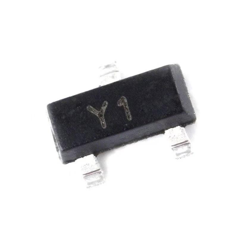 Product image for SS8050 Y1 SOT-23 NPN transistor 25V/1.5A surface mount transistor