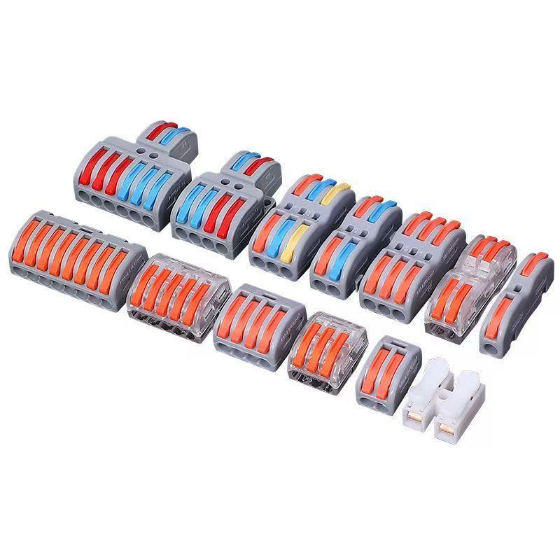 Product image for Quick connect terminal connectors, quick connectors, wire connectors, parallel wires, and plug-in wires