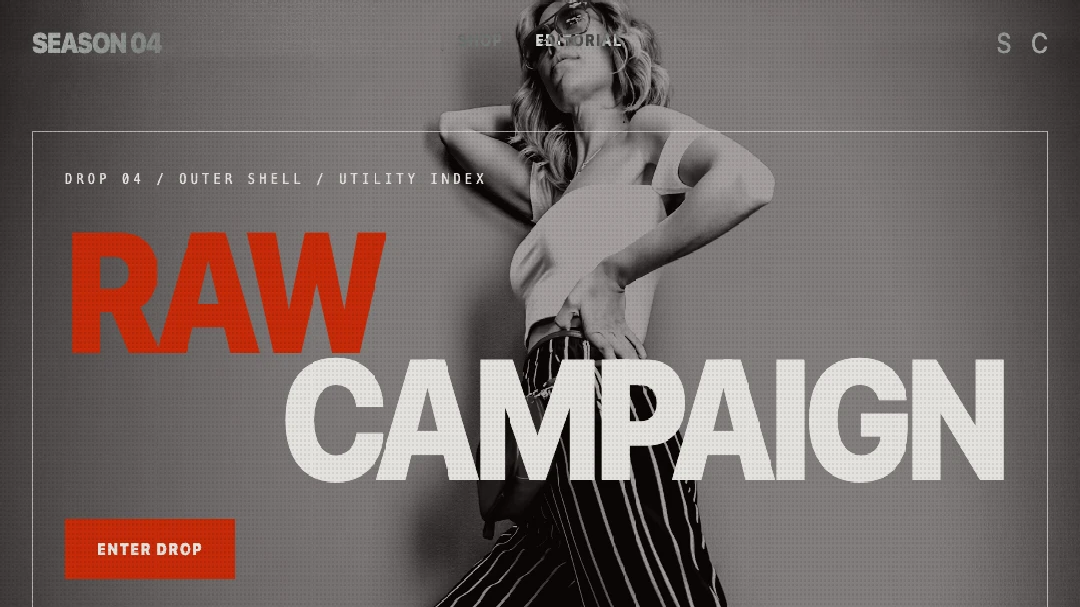Brutalist Style Ecommerce Page preview
