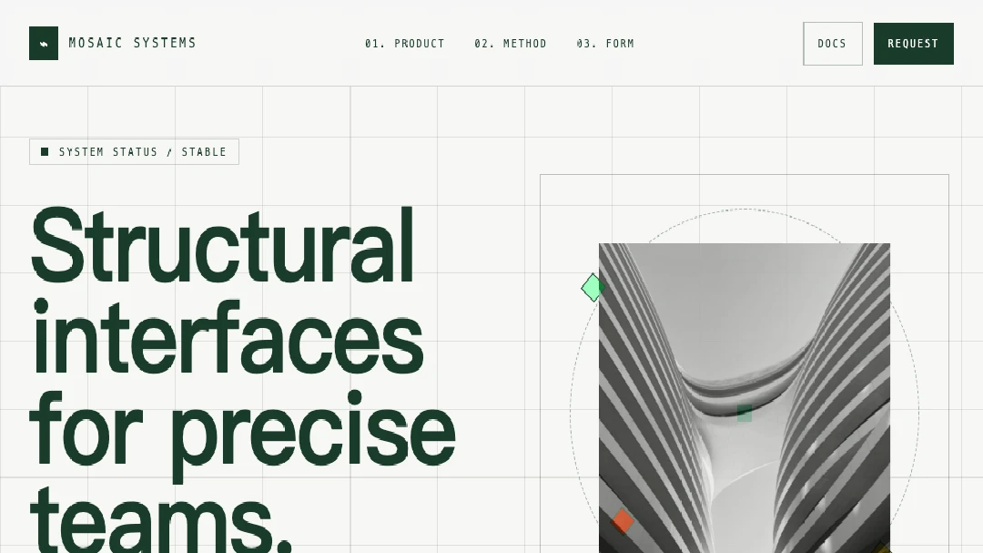 Mosaic Grid Architecture Style preview