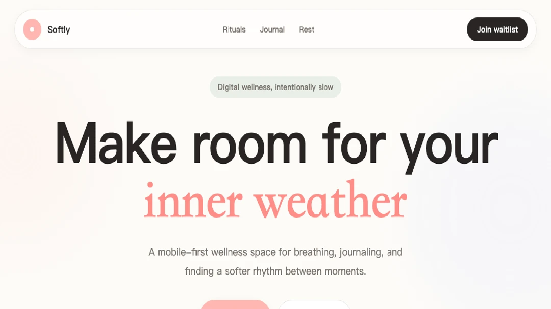 Softly - Digital Wellness App preview