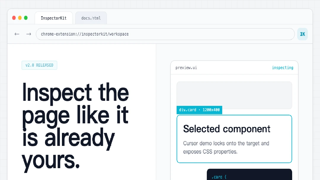 Chrome Extension Landing Page preview