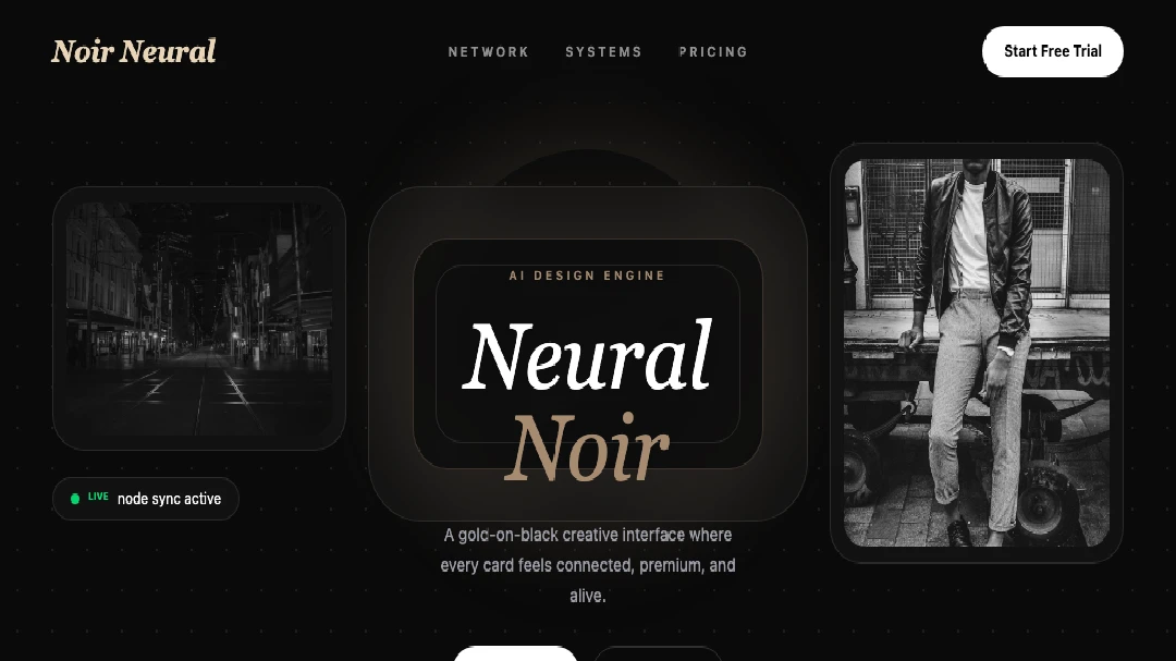 Neural Noir Interface Style preview
